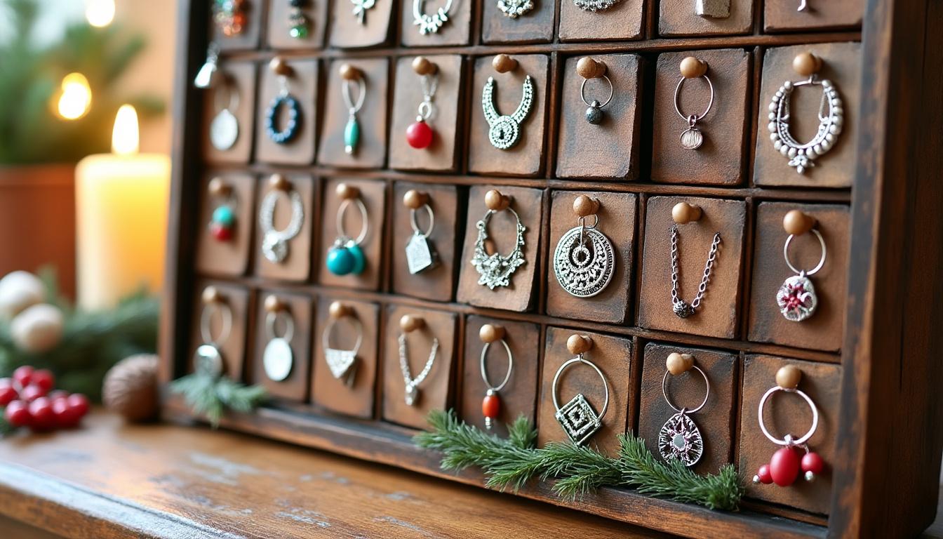 découvrez 5 idées créatives pour transformer votre calendrier de l'avent en une expérience unique et scintillante. personnalisez chaque jour avec des bijoux faits main, des surprises éclatantes, et des touches personnelles qui rendront l'attente des fêtes encore plus magique. laissez parler votre imagination et faites briller la magie de noël !