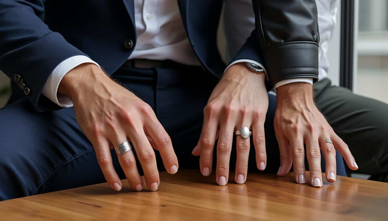 découvrez notre sélection d'anneaux pour homme alliant styles modernes et tendances rétro, parfaits pour affirmer votre look avec élégance et originalité.