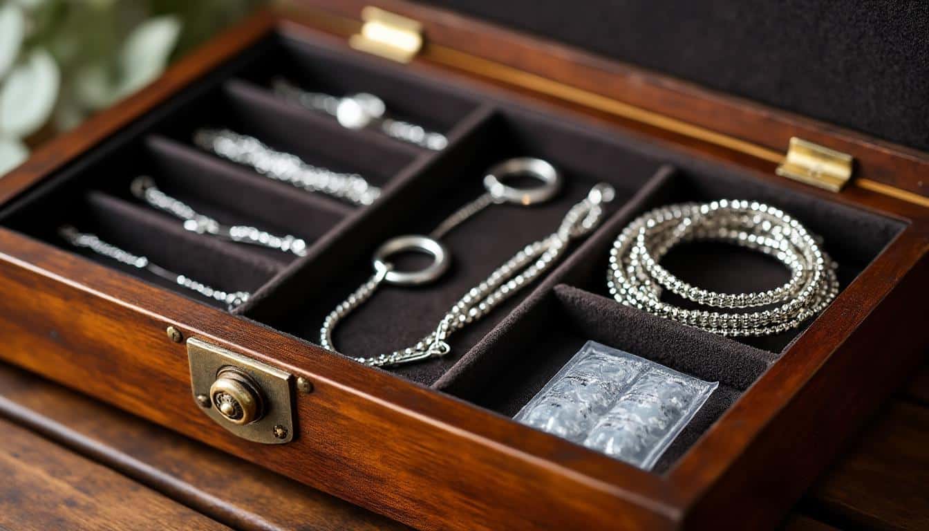 découvrez nos conseils naturels pour préserver l'éclat de vos chaînettes de cheville en argent et éviter leur oxydation efficacement.