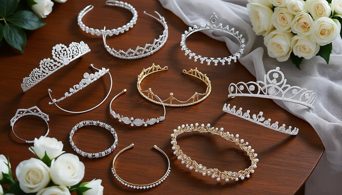 découvrez comment choisir le diadème de mariage idéal en fonction de la forme de votre visage et de votre robe pour un look harmonieux et élégant le jour j.