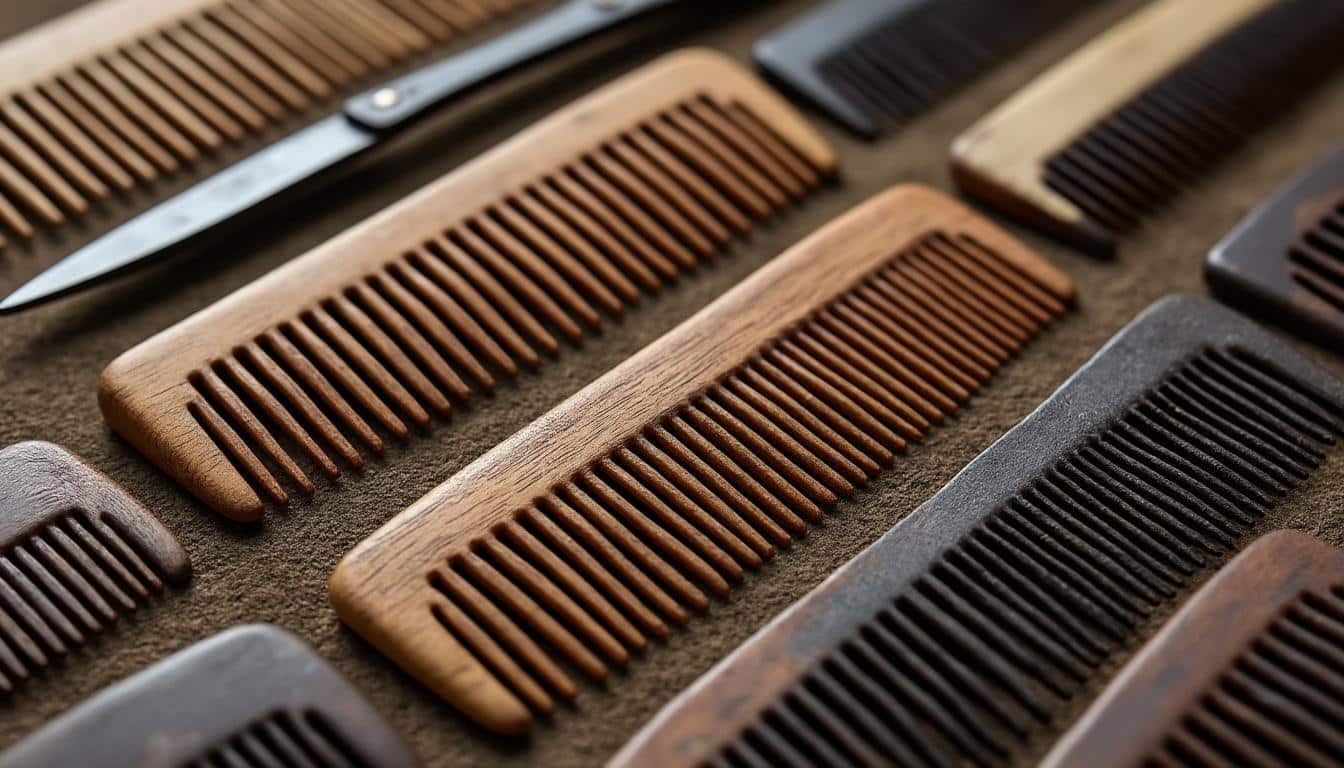 découvrez nos peignes artisanaux en bois ou métal, alliant authenticité et élégance naturelle pour un soin délicat et raffiné de vos cheveux.
