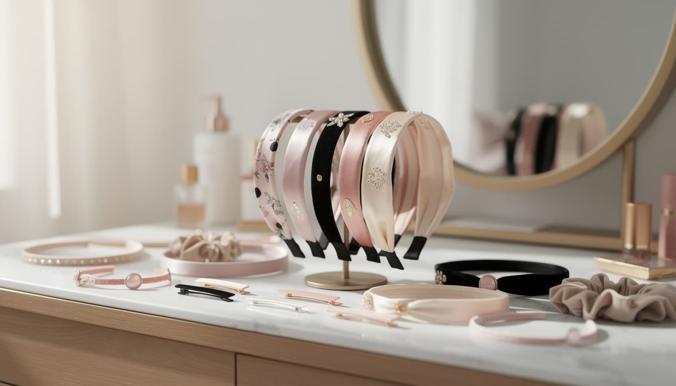 découvrez comment choisir entre serre-têtes larges ou fins en fonction de la forme de votre visage pour un look harmonieux et stylé.