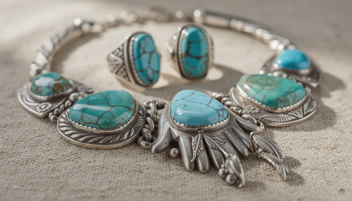 découvrez l'univers des bijoux amérindiens, où chaque pièce révèle des symboles sacrés et l'authenticité des matières naturelles, alliant tradition et spiritualité.