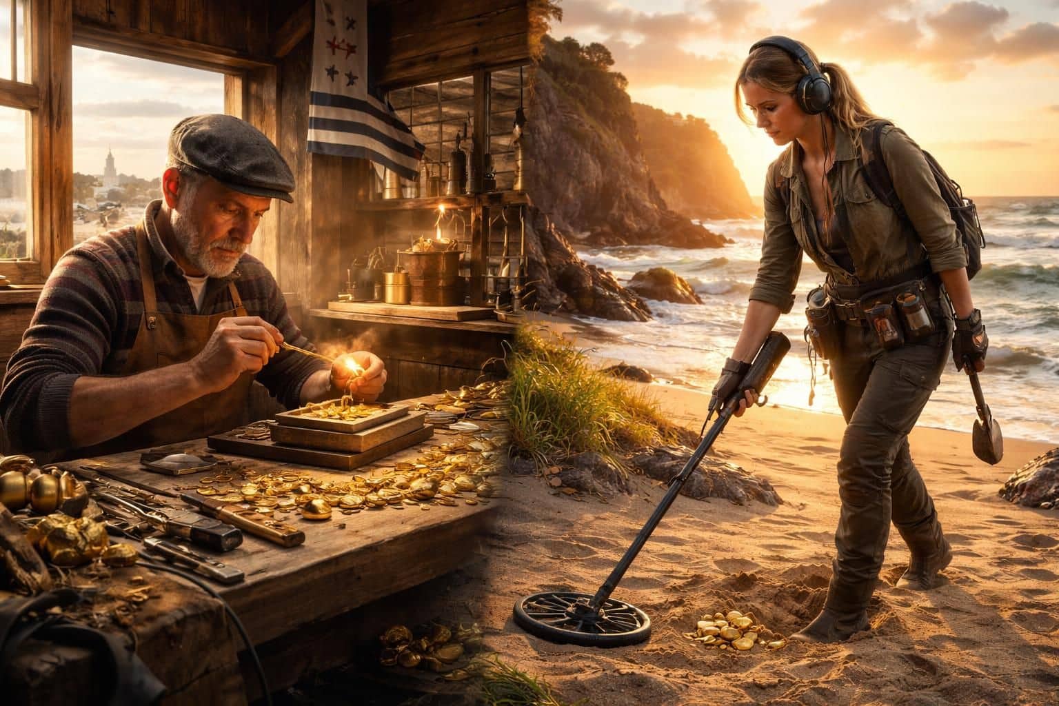 découvrez l'histoire fascinante de l'or en bretagne, où artisanat traditionnel et quête moderne se rencontrent pour révéler un trésor unique.