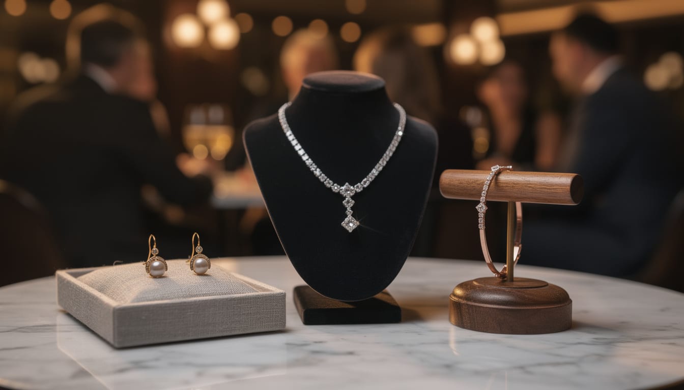 découvrez nos conseils pour assortir vos bijoux de soirée lumineux avec élégance et sans excès, afin de sublimer votre tenue tout en restant raffinée.