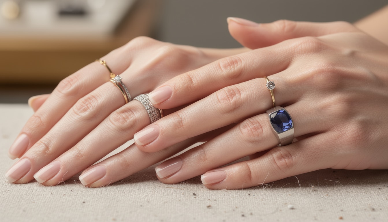 découvrez notre guide pour choisir la bague idéale selon la finesse ou l'épaisseur de vos doigts et sublimer votre main avec style.